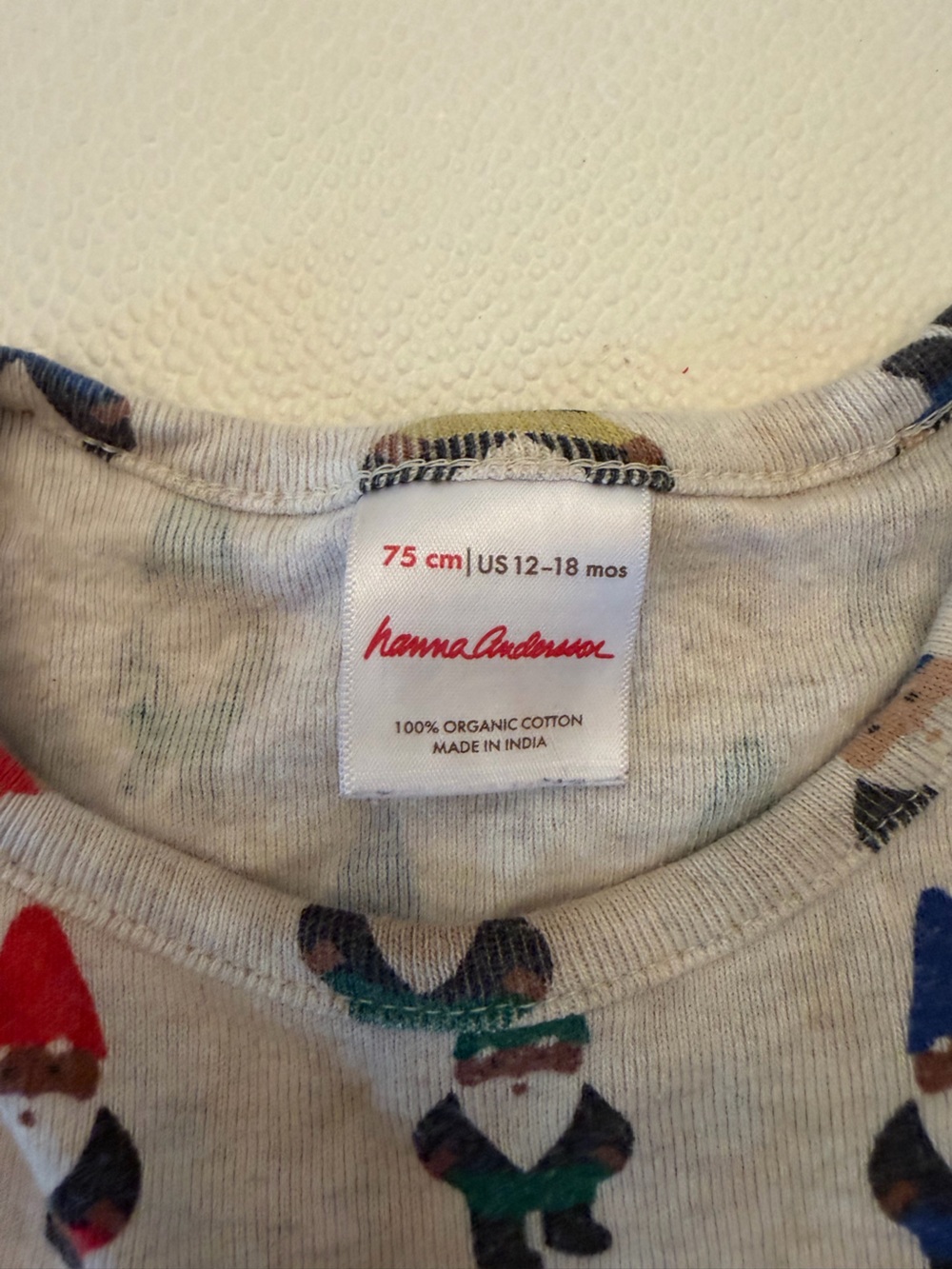 Hannah Anderson Long-Sleeve gnome print dress, 12-18mo - Picture 3 of 4
